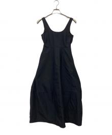 H BEAUTY&YOUTH（エイチ ビューティー&ユース）の古着「NYLON KARSEY TANK DRESS」｜ブラック