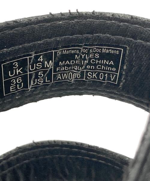 Dr.Martens（ドクターマーチン）Dr.Martens (ドクターマーチン) レザーサンダル MYLES ブラック サイズ:3UKの古着・服飾アイテム