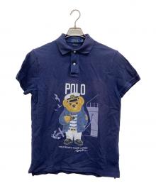 POLO RALPH LAUREN（ポロ・ラルフローレン）の古着「ポロベアポロシャツ」｜ネイビー