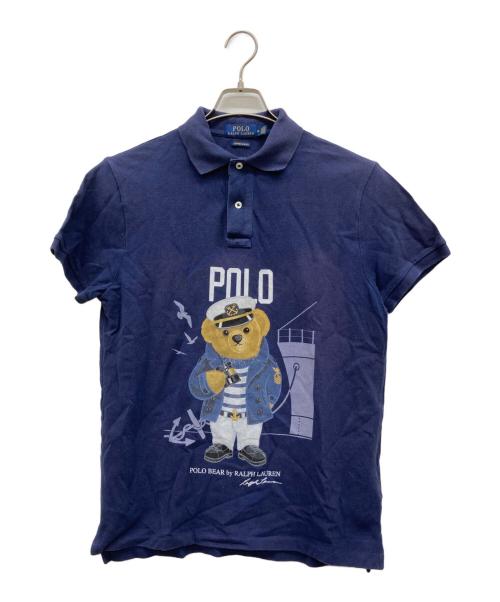 POLO RALPH LAUREN（ポロ・ラルフローレン）POLO RALPH LAUREN (ポロ・ラルフローレン) ポロベアポロシャツ ネイビー サイズ:Mの古着・服飾アイテム