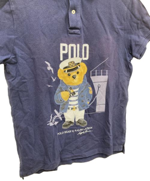 POLO RALPH LAUREN（ポロ・ラルフローレン）POLO RALPH LAUREN (ポロ・ラルフローレン) ポロベアポロシャツ ネイビー サイズ:Mの古着・服飾アイテム