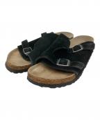 BIRKENSTOCKビルケンシュトック）の古着「スウェードレザーサンダル」｜ブラック