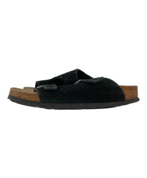 BIRKENSTOCK（ビルケンシュトック）BIRKENSTOCK (ビルケンシュトック) スウェードレザーサンダル ブラック サイズ:37の古着・服飾アイテム