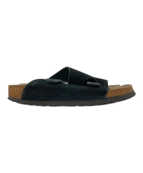 BIRKENSTOCK（ビルケンシュトック）BIRKENSTOCK (ビルケンシュトック) スウェードレザーサンダル ブラック サイズ:37の古着・服飾アイテム