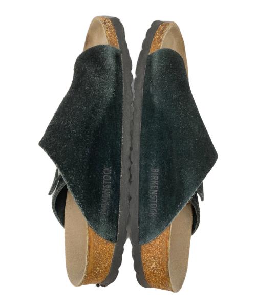 BIRKENSTOCK（ビルケンシュトック）BIRKENSTOCK (ビルケンシュトック) スウェードレザーサンダル ブラック サイズ:37の古着・服飾アイテム