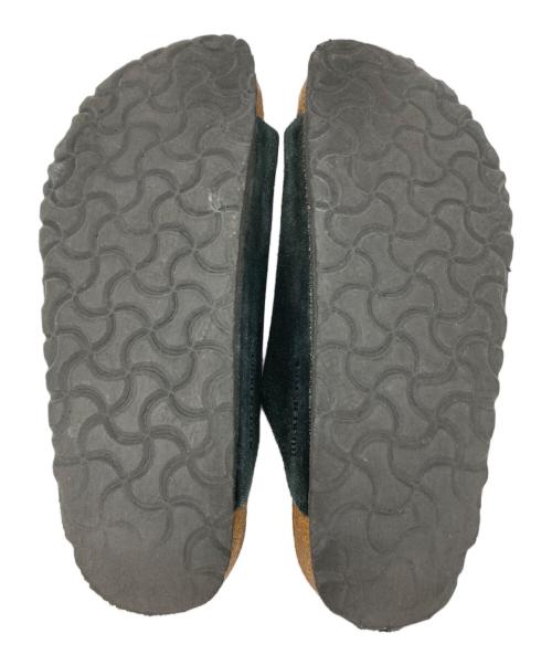 BIRKENSTOCK（ビルケンシュトック）BIRKENSTOCK (ビルケンシュトック) スウェードレザーサンダル ブラック サイズ:37の古着・服飾アイテム