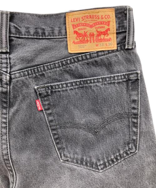 LEVI'S（リーバイス）LEVI'S (リーバイス) 505ブラックデニム ブラック サイズ:W33 L30の古着・服飾アイテム