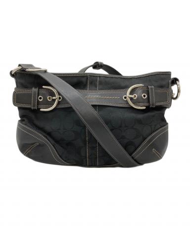 中古・古着通販】COACH (コーチ) ワンショルダーバッグ シグネチャー