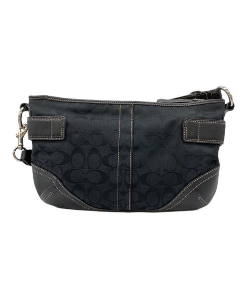 COACH（コーチ）COACH (コーチ) ワンショルダーバッグ シグネチャー ブラックの古着・服飾アイテム