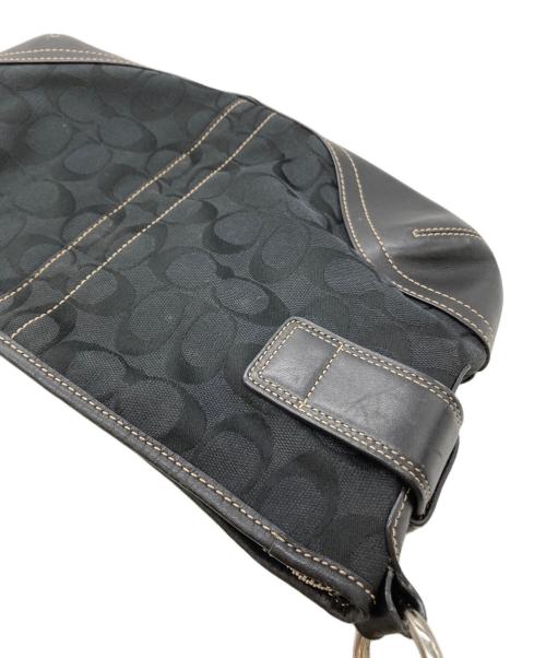 COACH（コーチ）COACH (コーチ) ワンショルダーバッグ シグネチャー ブラックの古着・服飾アイテム