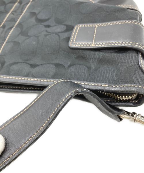 COACH（コーチ）COACH (コーチ) ワンショルダーバッグ シグネチャー ブラックの古着・服飾アイテム