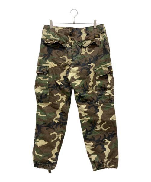 X-LARGE（エクストララージ）X-LARGE (エクストララージ) カモ柄パラシュートパンツ グリーン サイズ:32の古着・服飾アイテム
