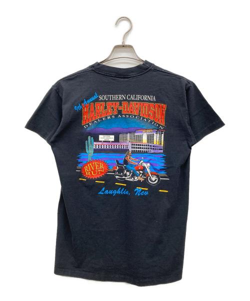 HARLEY-DAVIDSON（ハーレーダビッドソン）HARLEY-DAVIDSON (ハーレーダビッドソン) プリントTシャツ ブラック サイズ:Ｌの古着・服飾アイテム