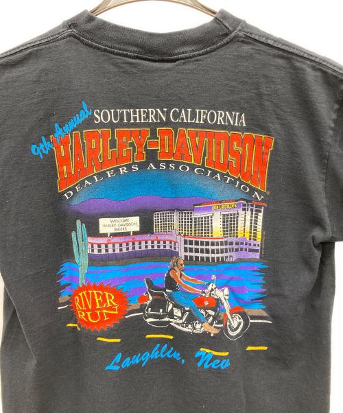 HARLEY-DAVIDSON（ハーレーダビッドソン）HARLEY-DAVIDSON (ハーレーダビッドソン) プリントTシャツ ブラック サイズ:Ｌの古着・服飾アイテム