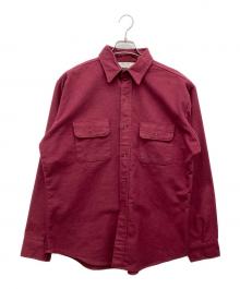 FIVE BROTHER（ファイブブラザー）の古着「シャモアクロスシャツ」｜ボルドー