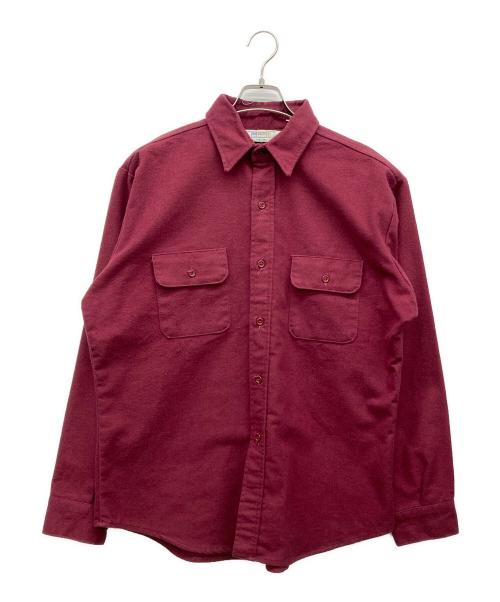 FIVE BROTHER（ファイブブラザー）FIVE BROTHER (ファイブブラザー) シャモアクロスシャツ ボルドー サイズ:Ｌの古着・服飾アイテム