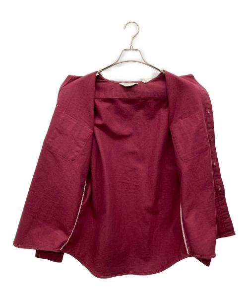 FIVE BROTHER（ファイブブラザー）FIVE BROTHER (ファイブブラザー) シャモアクロスシャツ ボルドー サイズ:Ｌの古着・服飾アイテム