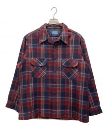 PENDLETON（ペンドルトン）の古着「70s ボードシャツ」｜ネイビー×レッド