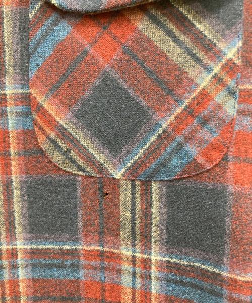 PENDLETON（ペンドルトン）PENDLETON (ペンドルトン) 70s ボードシャツ ネイビー×レッド サイズ:XLの古着・服飾アイテム