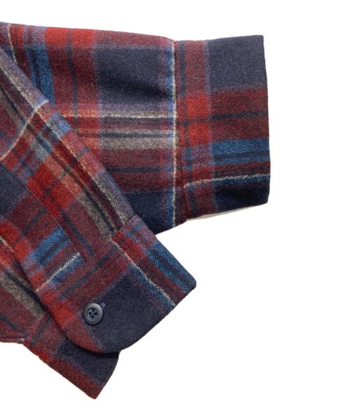 PENDLETON（ペンドルトン）PENDLETON (ペンドルトン) 70s ボードシャツ ネイビー×レッド サイズ:XLの古着・服飾アイテム