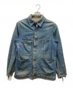 VINTAGEヴィンテージ）の古着「カバーオール」｜インディゴ