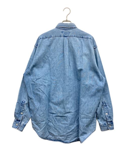 POLO RALPH LAUREN（ポロ・ラルフローレン）POLO RALPH LAUREN (ポロ・ラルフローレン) 90s デニムシャツ BIG SHIRT インディゴ サイズ:Mの古着・服飾アイテム