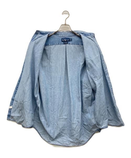 POLO RALPH LAUREN（ポロ・ラルフローレン）POLO RALPH LAUREN (ポロ・ラルフローレン) 90s デニムシャツ BIG SHIRT インディゴ サイズ:Mの古着・服飾アイテム