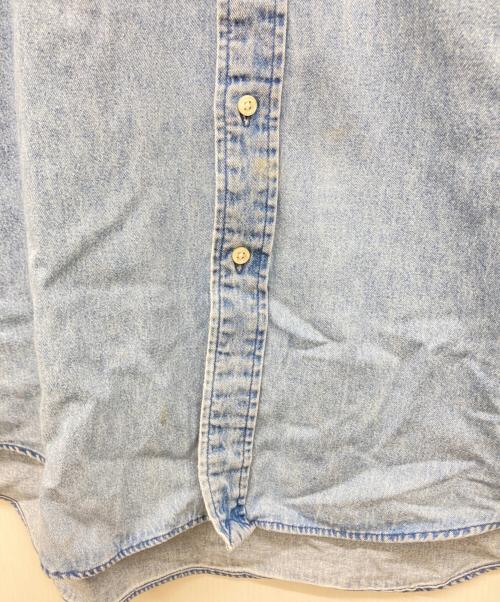 POLO RALPH LAUREN（ポロ・ラルフローレン）POLO RALPH LAUREN (ポロ・ラルフローレン) 90s デニムシャツ BIG SHIRT インディゴ サイズ:Mの古着・服飾アイテム