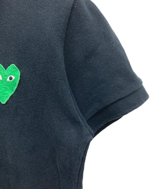 PLAY COMME des GARCONS（プレイコムデギャルソン）PLAY COMME des GARCONS (プレイコムデギャルソン) ワンポイントロゴポロシャツ ブラック サイズ:Mの古着・服飾アイテム