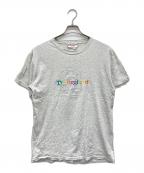 DISNEYディズニー）の古着「90s ロゴ刺繍tシャツ」｜グレー