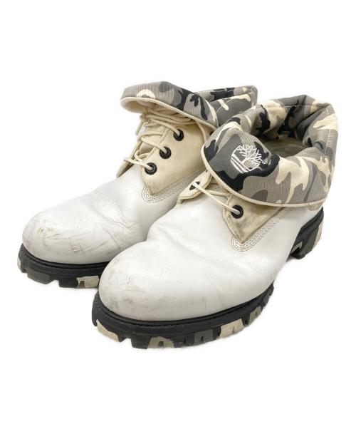 Timberland（ティンバーランド）Timberland (ティンバーランド) ロールアップショートブーツ ホワイト サイズ:10Wの古着・服飾アイテム