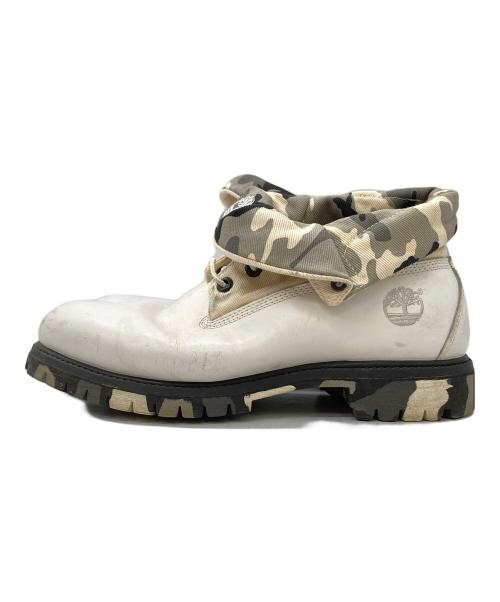 Timberland（ティンバーランド）Timberland (ティンバーランド) ロールアップショートブーツ ホワイト サイズ:10Wの古着・服飾アイテム