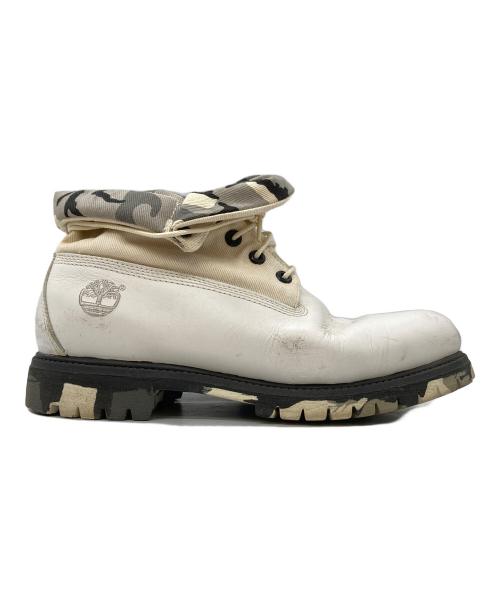 Timberland（ティンバーランド）Timberland (ティンバーランド) ロールアップショートブーツ ホワイト サイズ:10Wの古着・服飾アイテム