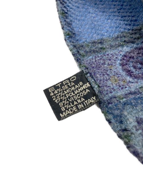 ETRO（エトロ）ETRO (エトロ) マフラー ブルーの古着・服飾アイテム