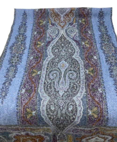 ETRO（エトロ）ETRO (エトロ) マフラー ブルーの古着・服飾アイテム