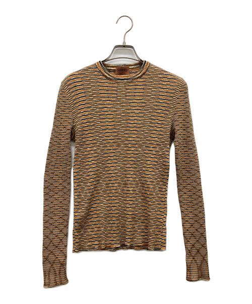 missoni（ミッソーニ）MISSONI (ミッソーニ) ニット オレンジ サイズ:52の古着・服飾アイテム