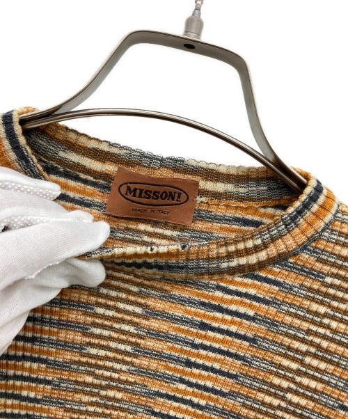 missoni（ミッソーニ）MISSONI (ミッソーニ) ニット オレンジ サイズ:52の古着・服飾アイテム