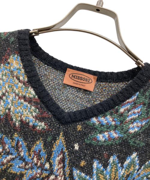 missoni（ミッソーニ）MISSONI (ミッソーニ) ニット ブラック サイズ:62の古着・服飾アイテム