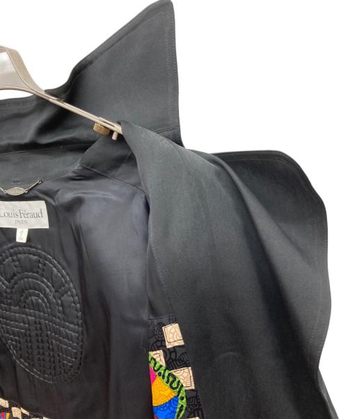 LOUIS FERAUD（ルイフェロ）LOUIS FERAUD (ルイフェロ) ダブルトレンチコート ブラック サイズ:7の古着・服飾アイテム