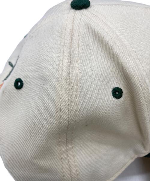 pheit（フェイト）pheit (フェイト) キャップ アイボリー×カーキ サイズ:One sizeの古着・服飾アイテム