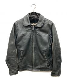 Schott（ショット）の古着「シングルライダースジャケット」｜ブラック