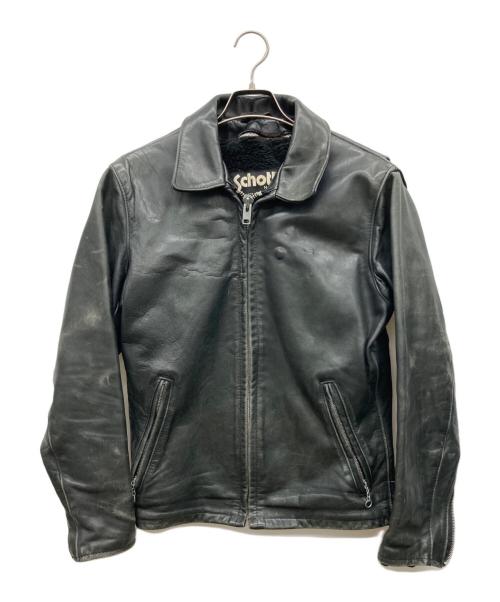 Schott（ショット）Schott (ショット) シングルライダースジャケット ブラック サイズ:36の古着・服飾アイテム