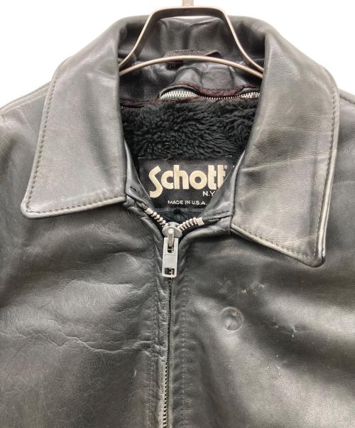 Schott（ショット）Schott (ショット) シングルライダースジャケット ブラック サイズ:36の古着・服飾アイテム