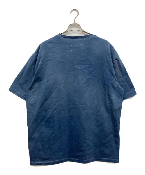 Maison Margiela（メゾンマルジェラ）Maison Margiela (メゾンマルジェラ) オーバーサイズ オーバーダイ ロゴTシャツ ネイビー サイズ:M 175/92Aの古着・服飾アイテム