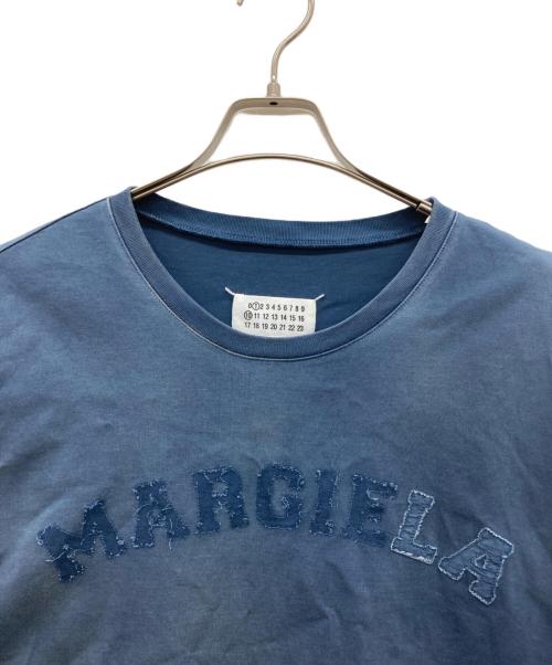 Maison Margiela（メゾンマルジェラ）Maison Margiela (メゾンマルジェラ) オーバーサイズ オーバーダイ ロゴTシャツ ネイビー サイズ:M 175/92Aの古着・服飾アイテム