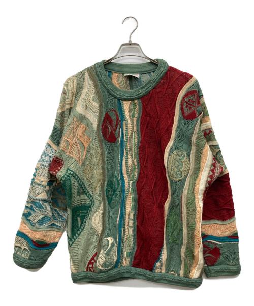Coogi（クージー）Coogi (クージー) 3Dコットンニット マルチカラー サイズ:Mの古着・服飾アイテム