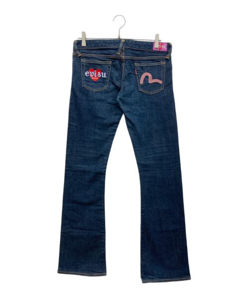 EVISU DONNA（エヴィスドンナ）EVISU DONNA (エヴィスドンナ) HELLO KITTY (ハローキティ) デニムパンツ インディゴ サイズ:28×32の古着・服飾アイテム