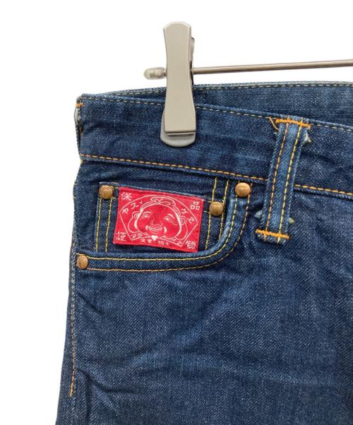 EVISU DONNA（エヴィスドンナ）EVISU DONNA (エヴィスドンナ) HELLO KITTY (ハローキティ) デニムパンツ インディゴ サイズ:28×32の古着・服飾アイテム