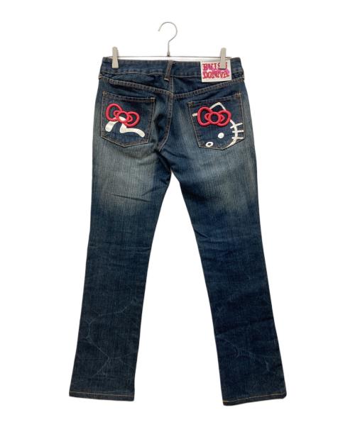 EVISU DONNA（エヴィスドンナ）EVISU DONNA (エヴィスドンナ) カモメ刺繍デニムパンツ インディゴ サイズ:28の古着・服飾アイテム