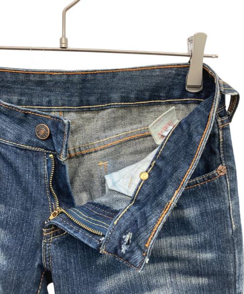 EVISU DONNA（エヴィスドンナ）EVISU DONNA (エヴィスドンナ) カモメ刺繍デニムパンツ インディゴ サイズ:28の古着・服飾アイテム